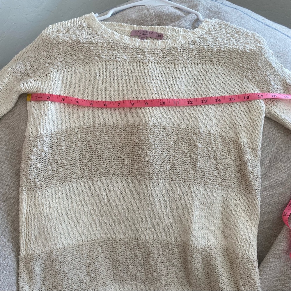 CALYPSO ST BARTH Striped Crewneck Long Sleeve Sweater - Picture 7 of 9